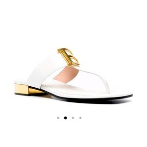 Balmain leather thong Sandals